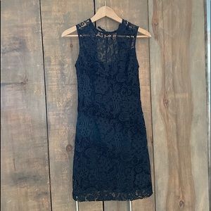 Black lace dress